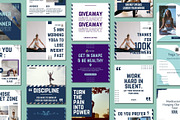 Yoga Social Media Post Templates, a Social Media Template by BoontenStudio (Thumbnail 3 of 7)