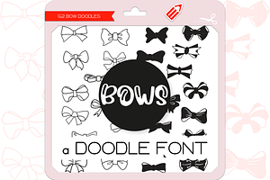 Bow Doodles - Dingbats Font