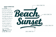 Beach Sunset is a bold and stylish, a Handwritten Font by cocodesign (Thumbnail 8 of 8)