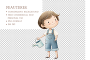 Little Farm Watercolor Clipart, an Illustration by MockupWizard (Thumbnail 6 of 7)