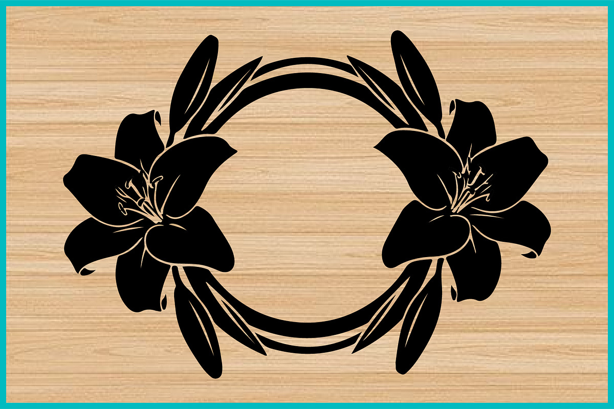 50 Botanical Border Collection Bundl, an Illustration by Creativeshirt (Photo 4 of 4)