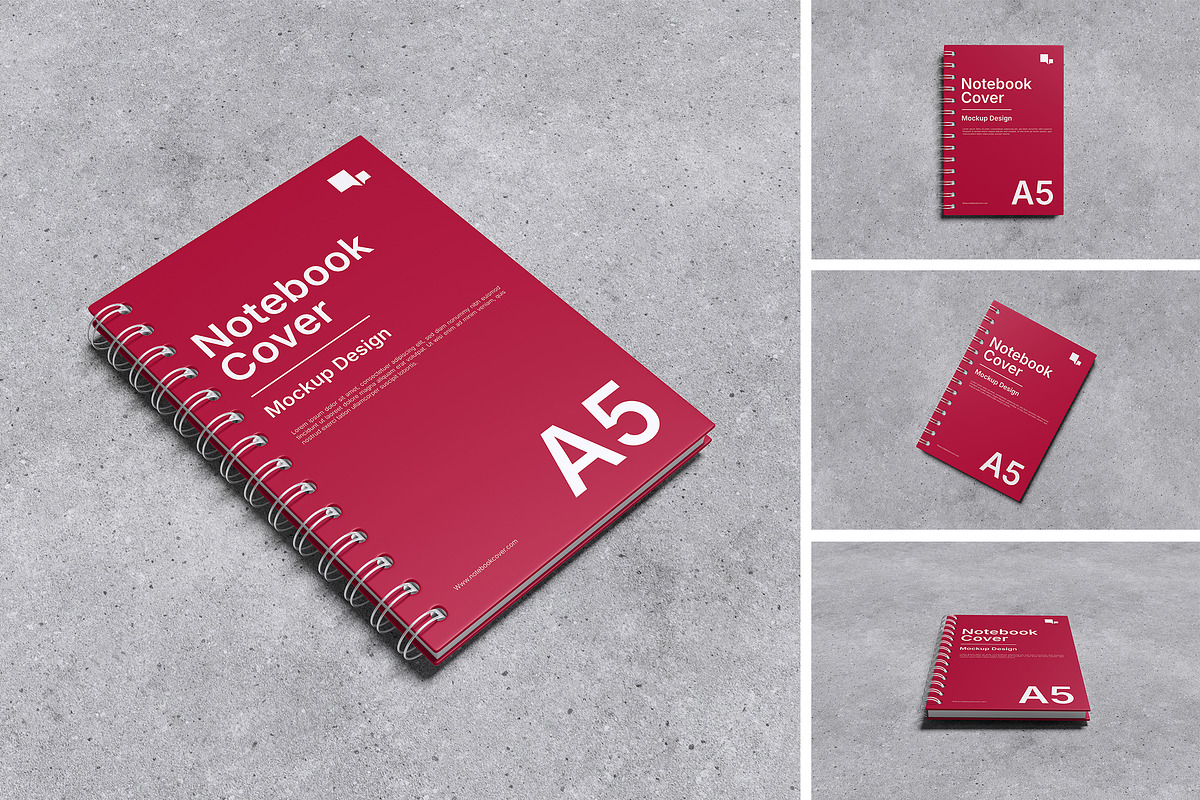 Notebook Cover Mockup, a Product Mockup by xavier_studio (Photo 1 of 5)