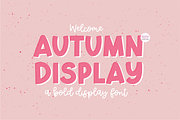 AUTUMN DISPLAY Bold Font, a Font by Blush Font Co. (Thumbnail 1 of 6)