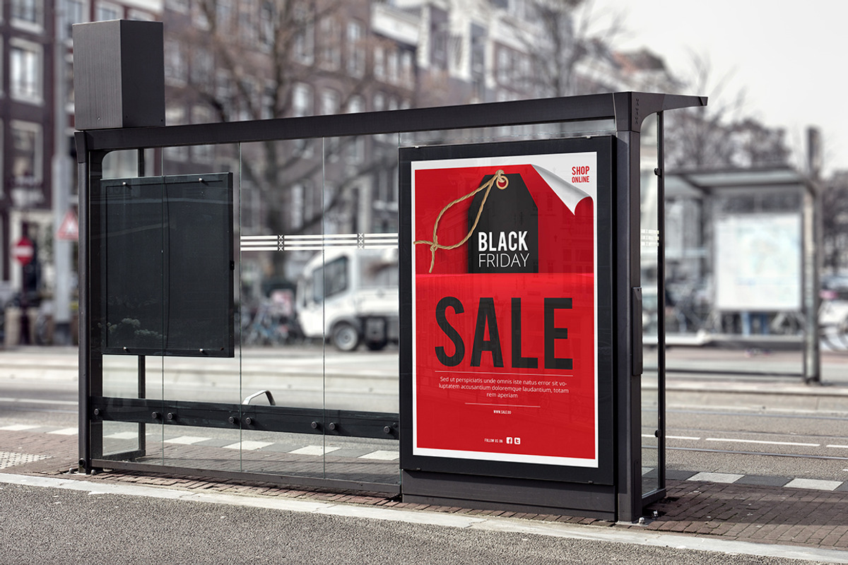 Black Friday Sale Poster, a Flyer Template by El-Studio (Photo 2 of 2)