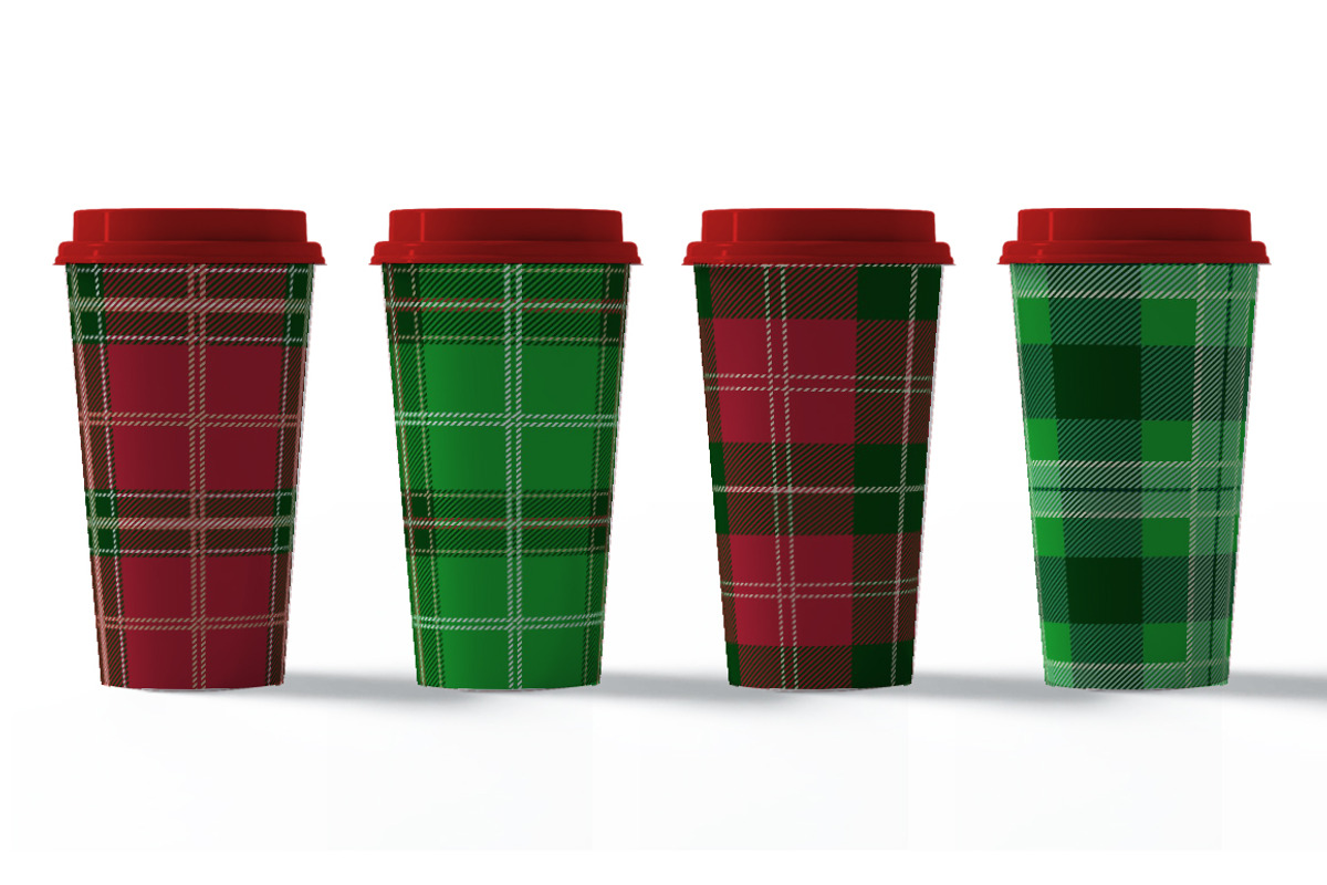Christmas Seamless  Plaid Patterns, a Pattern Graphic by Vectorchoice (Photo 5 of 6)