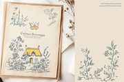 chateau clipart vintage doodles set, a Decorative Illustration by Patishop Art (Thumbnail 9 of 9)