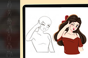 500 Anime Stamps Procreate Brush Set, a Brush Add-On by DrawingStoryShop (Thumbnail 3 of 9)