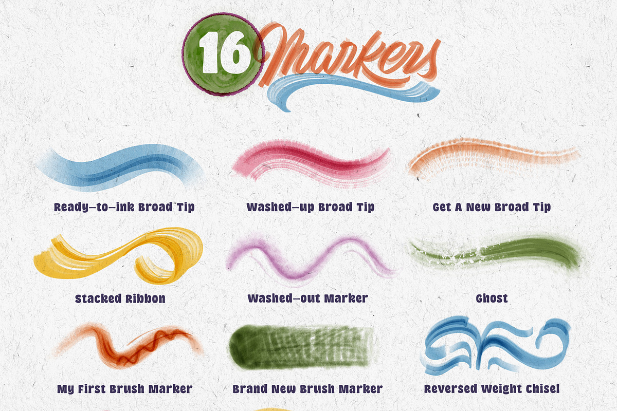 Marker Madness – Procreate Brush Set, a Brush Add-On by Shoutbam (Photo 13 of 15)