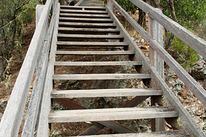 Wooden Stairs, a Nature Photo by THP Creative