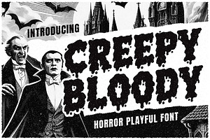 Creepy Bloody A Playful Horror Font