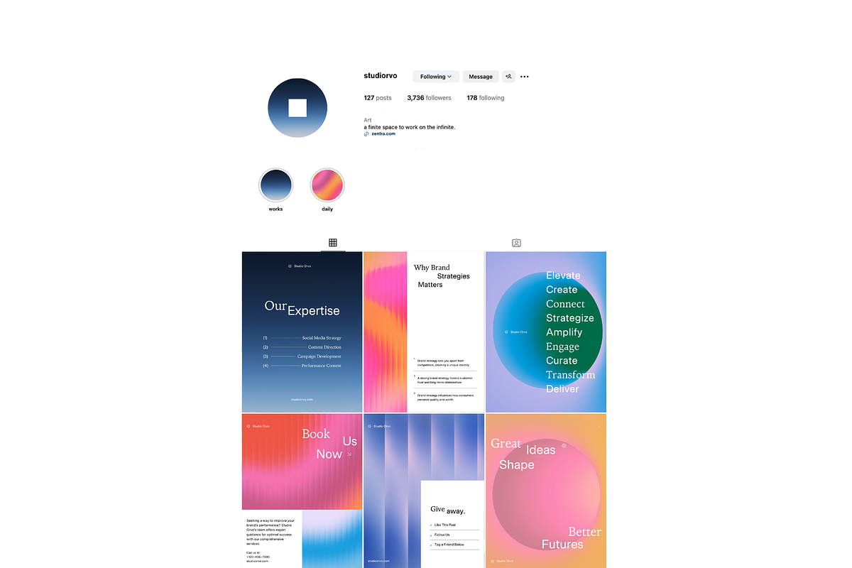 Minimalist Gradient Social Media Kit, a Social Media Template by Studio Provo (Photo 7 of 7)