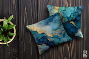 Teal Gold Alcohol Ink Background, a Pattern Graphic by Creative Store (Thumbnail 3 of 5)