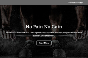 Gym - Responsive Email Template