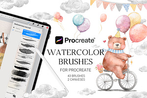 Watercolor Procreate Brushes