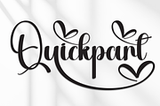 Quickpart | Script Font, a Handwritten Font by Scratchones (Thumbnail 1 of 9)