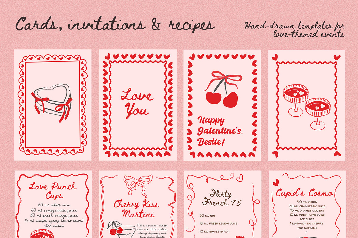 LOVEBOUND Hand Drawn Love Clipart, a Decorative Illustration by millering (Photo 7 of 13)
