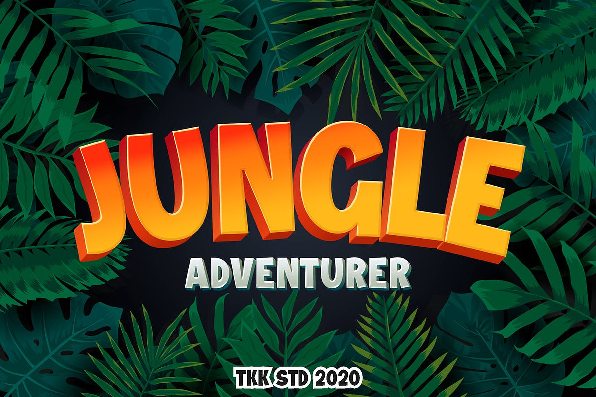 Jungle Adventurer - Gaming Font, a Font by tokokoo (Photo 4 of 11)