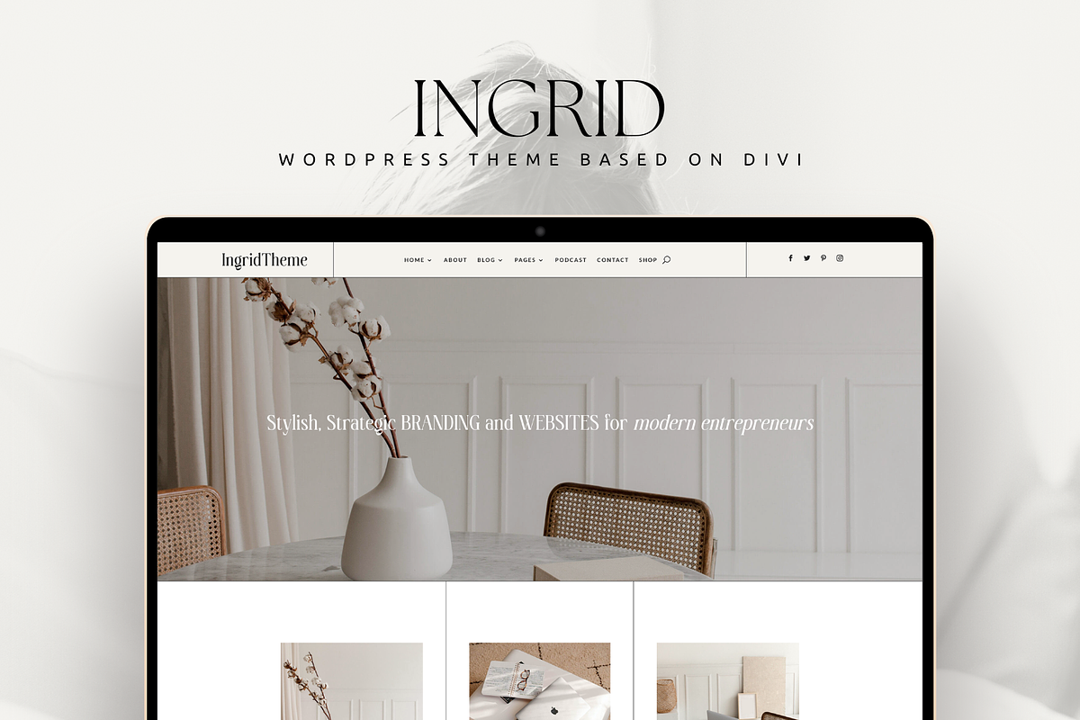 Coaching WordPress Theme Ingrid, a WordPress Template by Lovely Confetti (Photo 1 of 7)