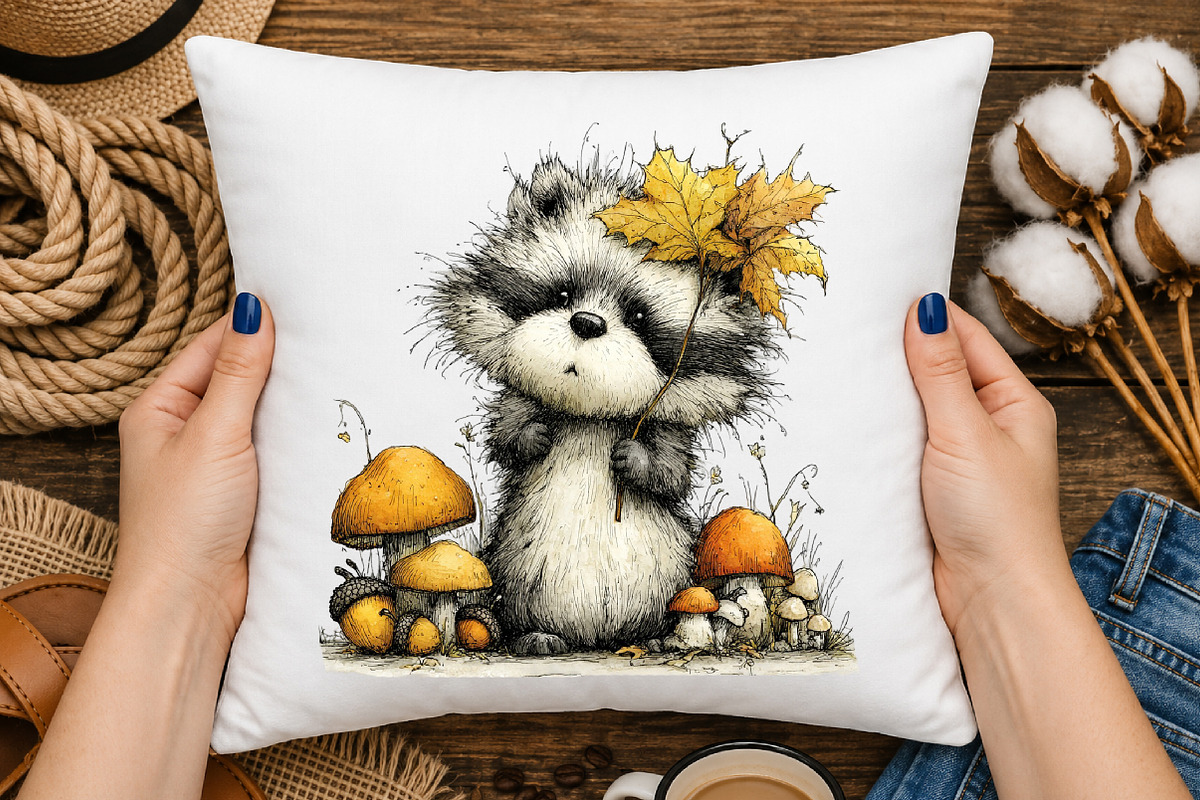 Cute Woodland Animals Clipart, a Seasonal Illustration by OK Design (Photo 4 of 6)