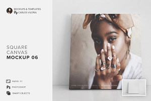 Square Canvas Ratio 1x1 Mockup 06