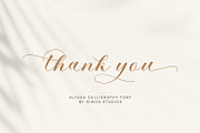 Alyusa - a modern calligraphy script, a Script Font by Siwox Studios (Thumbnail 9 of 9)