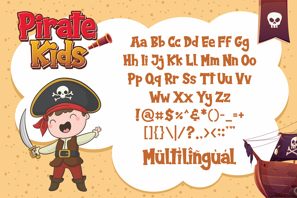 Pirate Kids, a Font by Fachranheit Studio (Photo 7 of 8)
