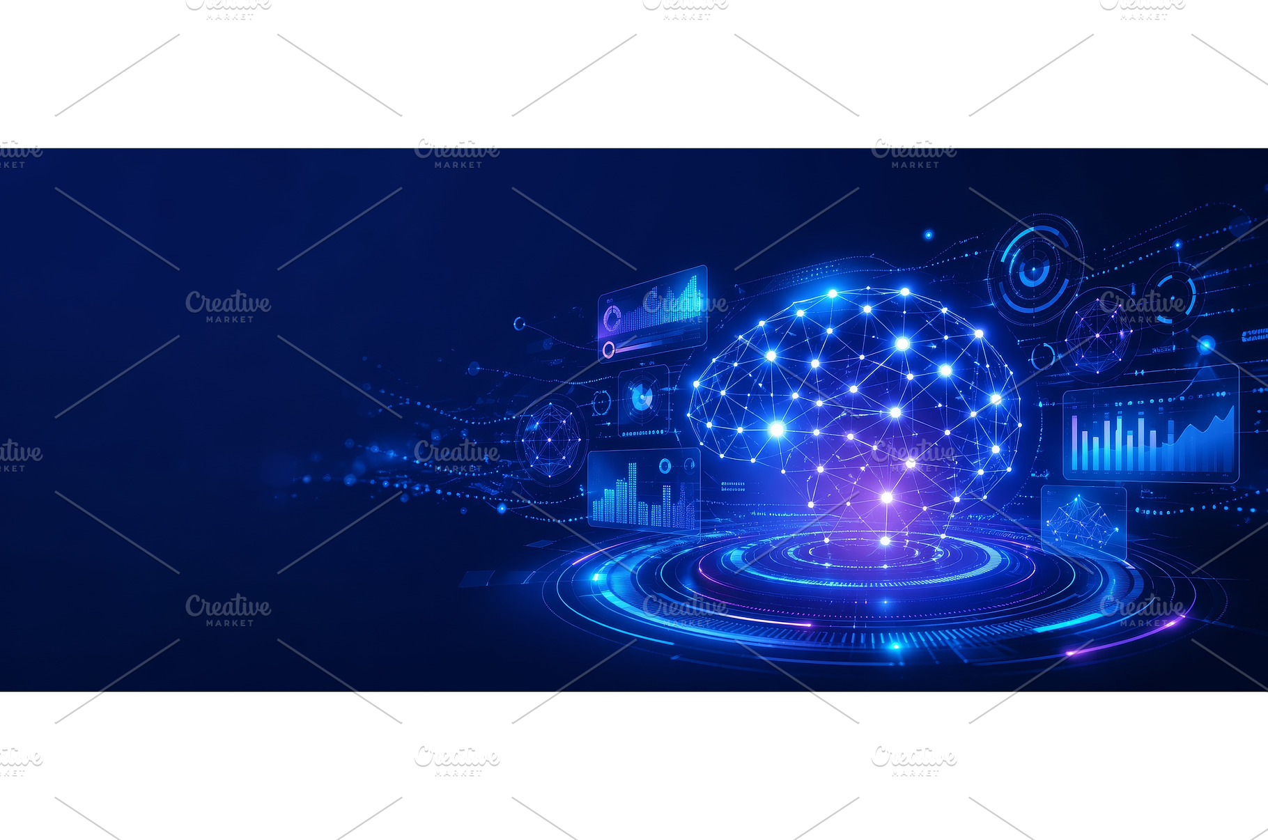 Big data and artificial intelligence, an Abstract Photo by ZinetroN