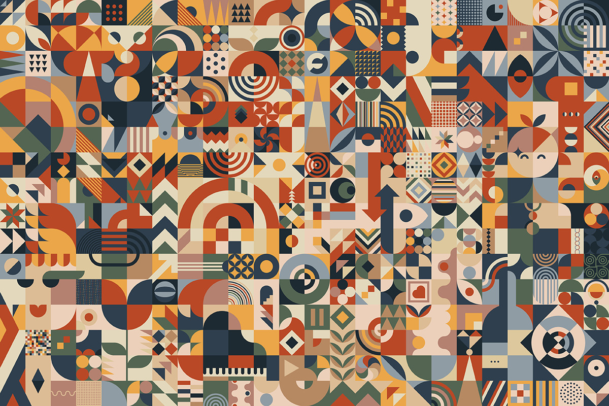 Simple geometric shapes, a Pattern Graphic by Lawkeeper (Photo 2 of 5)