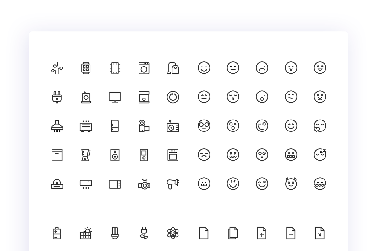 1000+ Minimalist Icons Bundle, an Outline Icon by P.F. Creative Lab (Photo 7 of 9)
