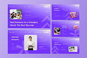 Purple Startup Company Google Slide, a Presentation Template by Aiyari Graphic (Thumbnail 4 of 5)