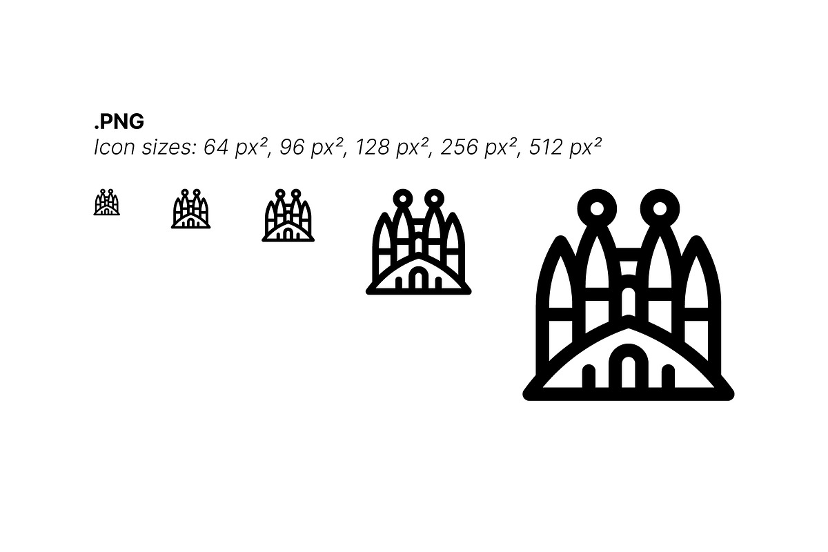 50 Spain Icons, an Outline Icon by Side Project (Photo 5 of 8)