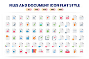 Files and Document Icon Flat Style, an Icon by Pillow Leaf (Thumbnail 2 of 3)