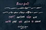 Happy Letters Brush Script font, a Handwritten Font by Creator Goodies (Thumbnail 3 of 9)