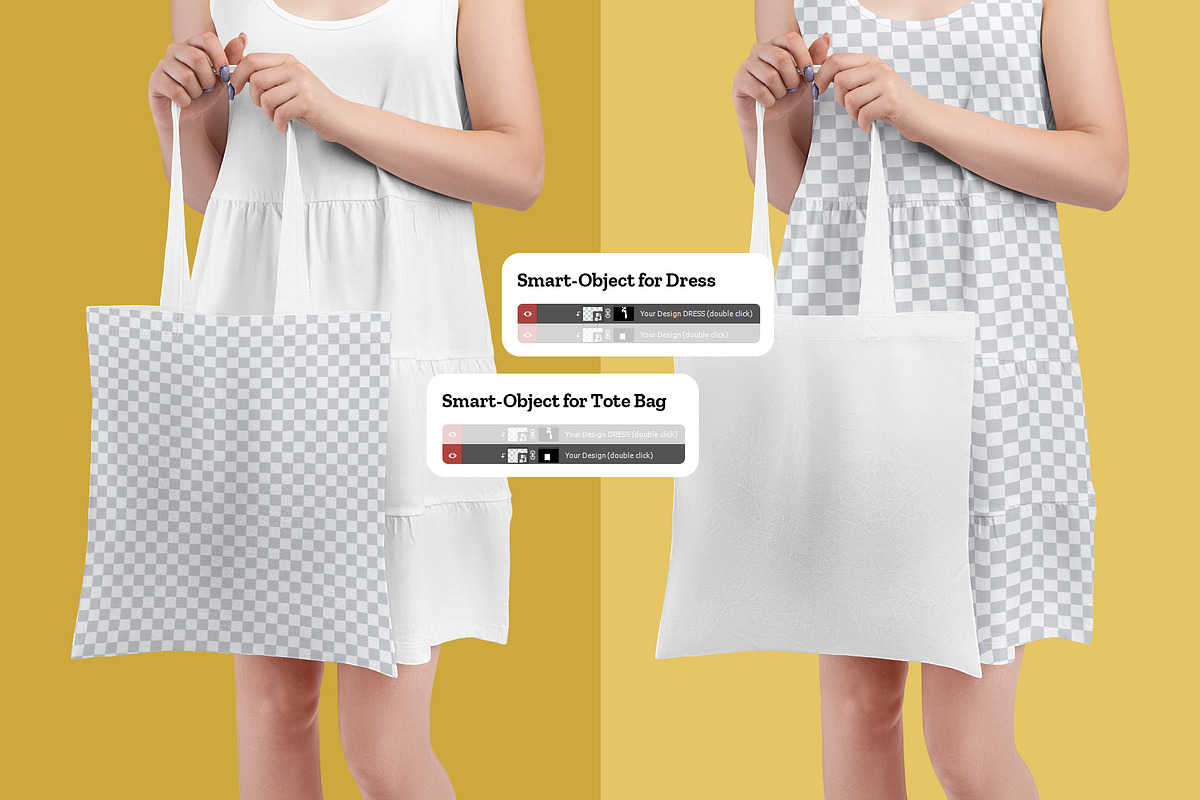 Tote Bag Mockup in the Hands of Girl, a Product Mockup by Grow Design Craft Studio (Photo 7 of 7)