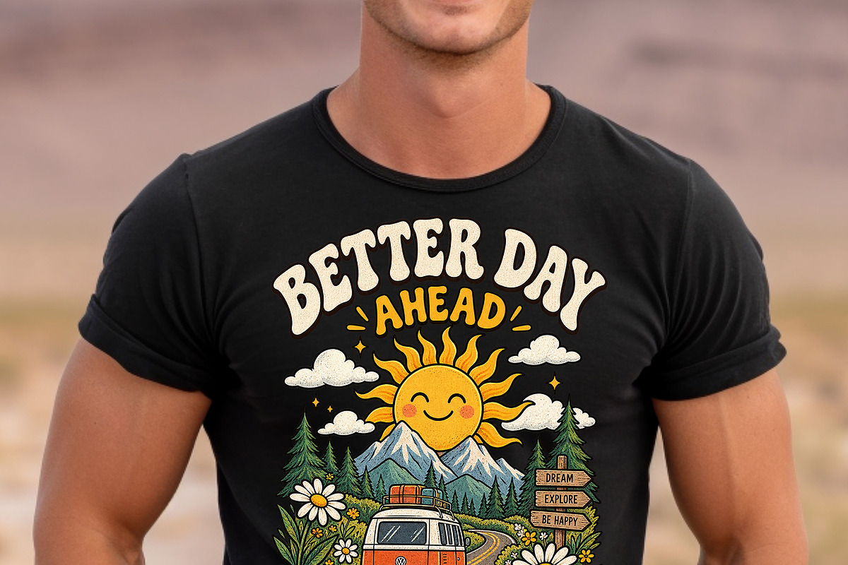 Better Day Ahead Cute Camper PNG, an Object Graphic by Star Graphic Design (Photo 2 of 4)