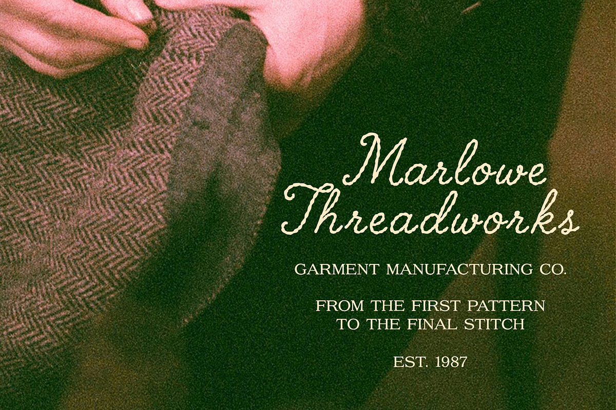 Tenuelle Hand-Stitched Script Font, a Script Font by gafaroff studio (Photo 4 of 10)