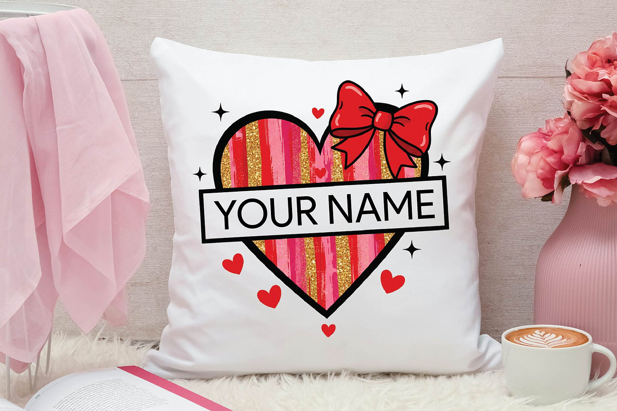 Personalized Kid Name Valentines Png, an Illustration by DreamPrint404 (Photo 4 of 6)