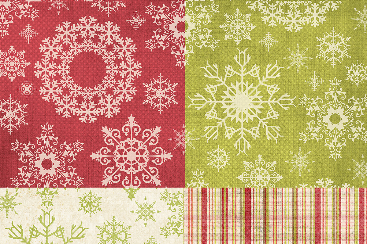 Holiday & Cheer Digital Paper Pack preview 4