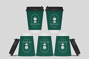 Paper Coffee Cup Mockups | Caffeine, a Cups & Container Mockup by Compositing Studio (Thumbnail 19 of 20)