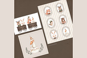 Vintage Little Forest watercolor set, an Animal Illustration by Estudio 812 (Thumbnail 8 of 8)