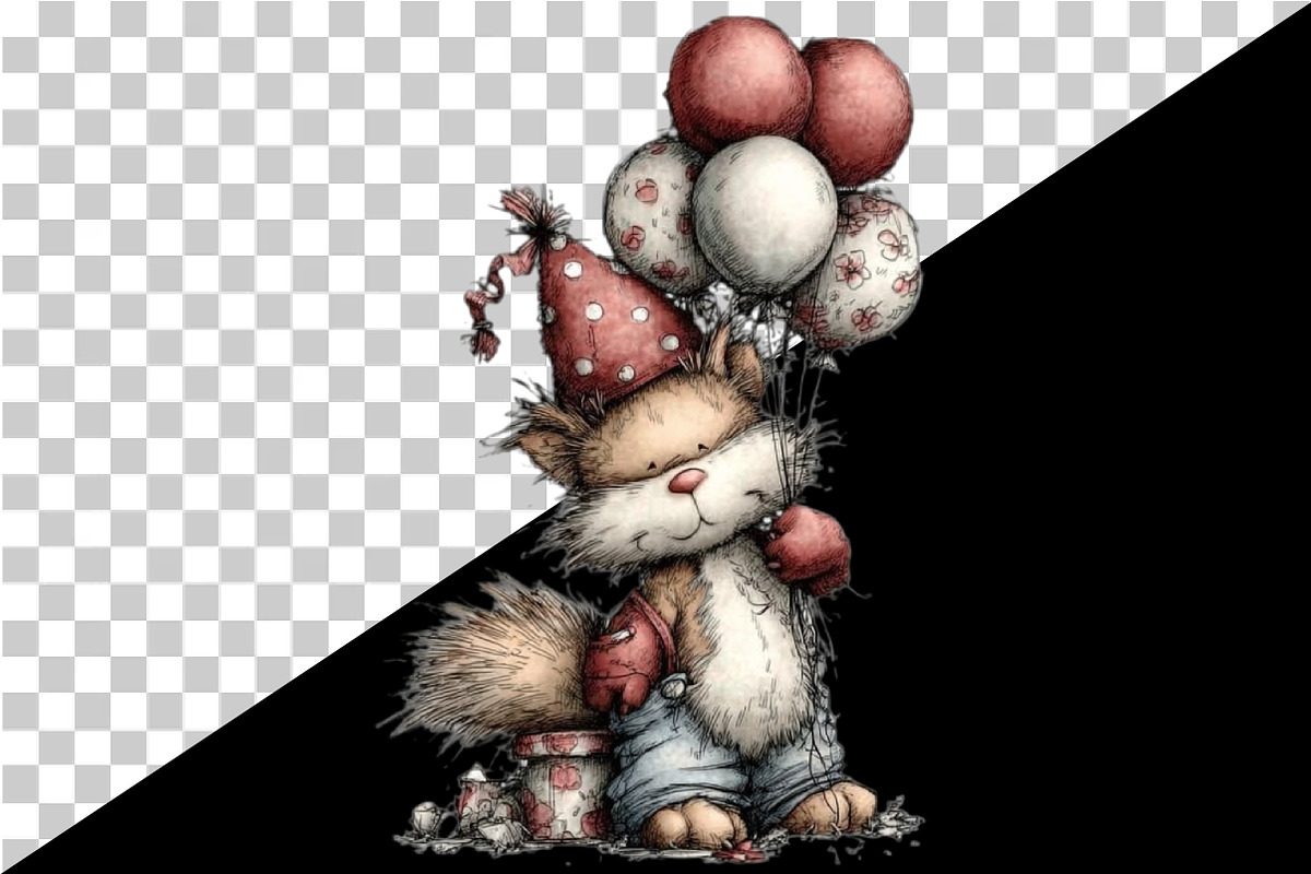 Quirky Birthday Party Animals, an Illustration by Watercolor design (Photo 6 of 7)