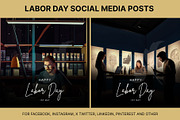 61 Labor day social media posts set, a Social Media Template by Walldecorated (Thumbnail 7 of 29)
