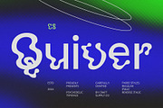 CS Quiver – Trippy Font, a Sans Serif Font by Craft Supply Co. (Thumbnail 1 of 8)