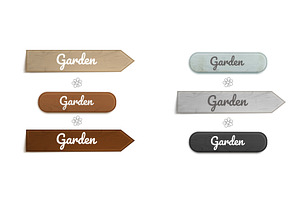 Set of wooden arrow signs for garden, an Object Illustration by art PVP - market