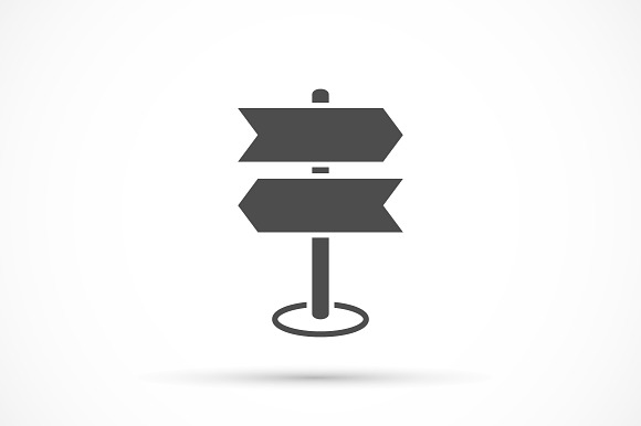 Road Sing Post Icon