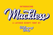 Mackless - Layered Font, a Script Font by Sibelumpagi Studio (Thumbnail 1 of 16)