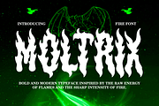 Moltrix Fire Font, a Font by PutraCetol Studio (Thumbnail 1 of 5)