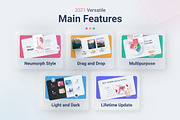 Neumorphic Style 2021 Powerpoint, a Presentation Template by Brandearth RRGraph (Thumbnail 4 of 30)