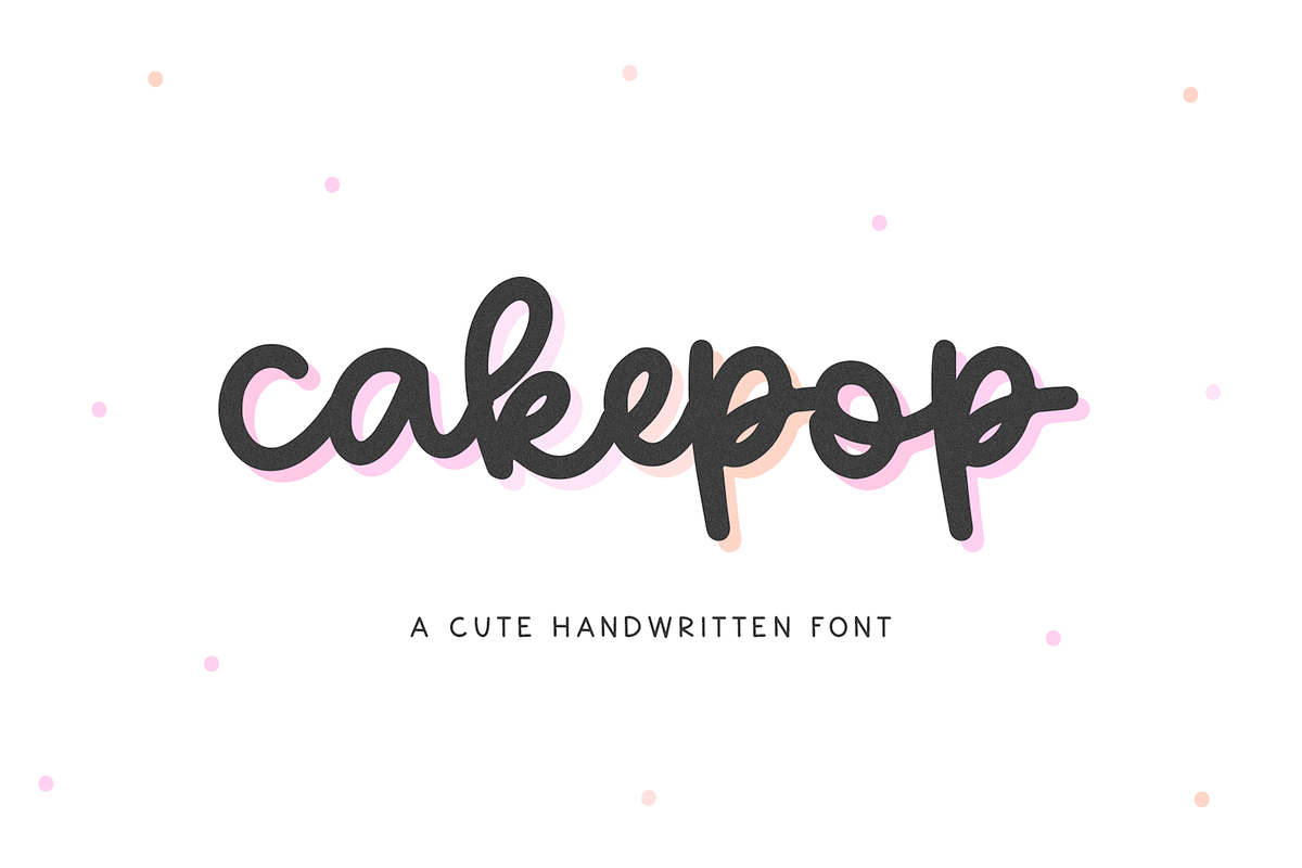 Cakepop | Handwritten Script Font