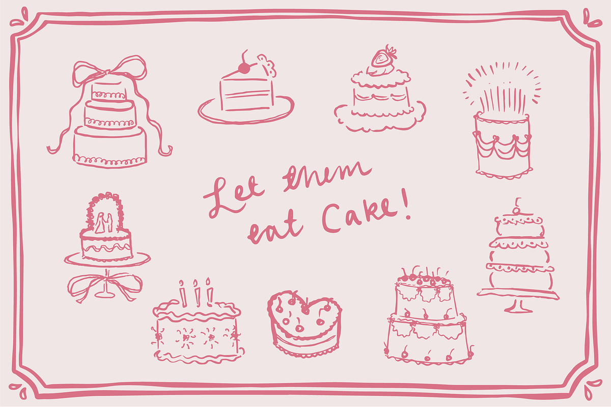Assorted Cake Clipart!, an Illustration by Jordyn Grace Design (Photo 1 of 6)
